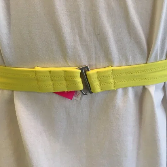 Victorias Secret Bikini Top Padded Push Up Underwire 34D Yellow Jewel Rhinestone - Picture 10 of 13